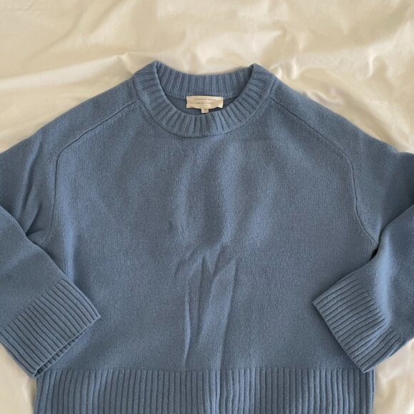Sezane Blue Crew Neck Sweater in Medium - Picture 1 of 5